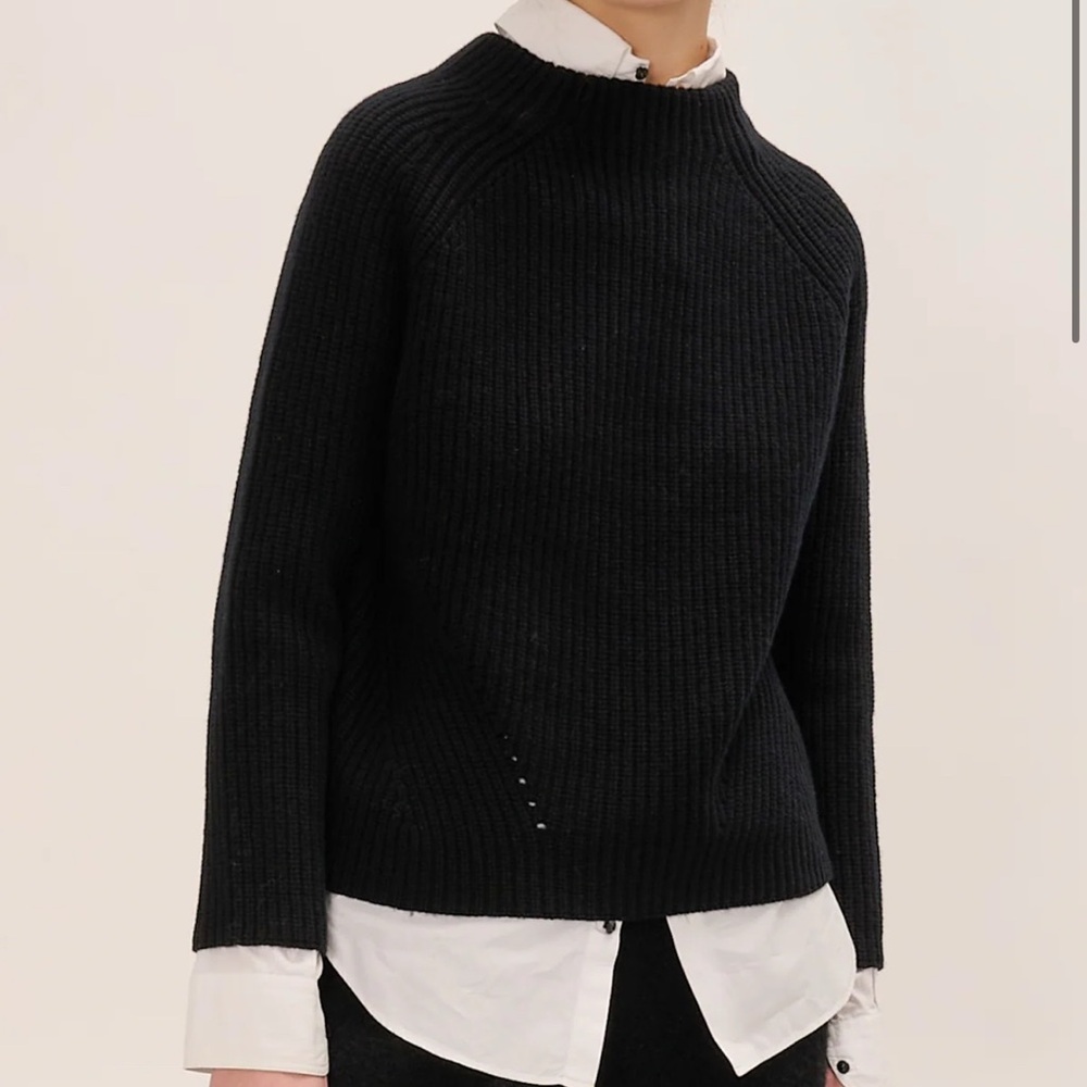 Black Turtleneck Sweater for Women